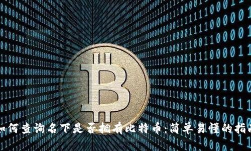 如何查询名下是否拥有比特币：简单易懂的指南